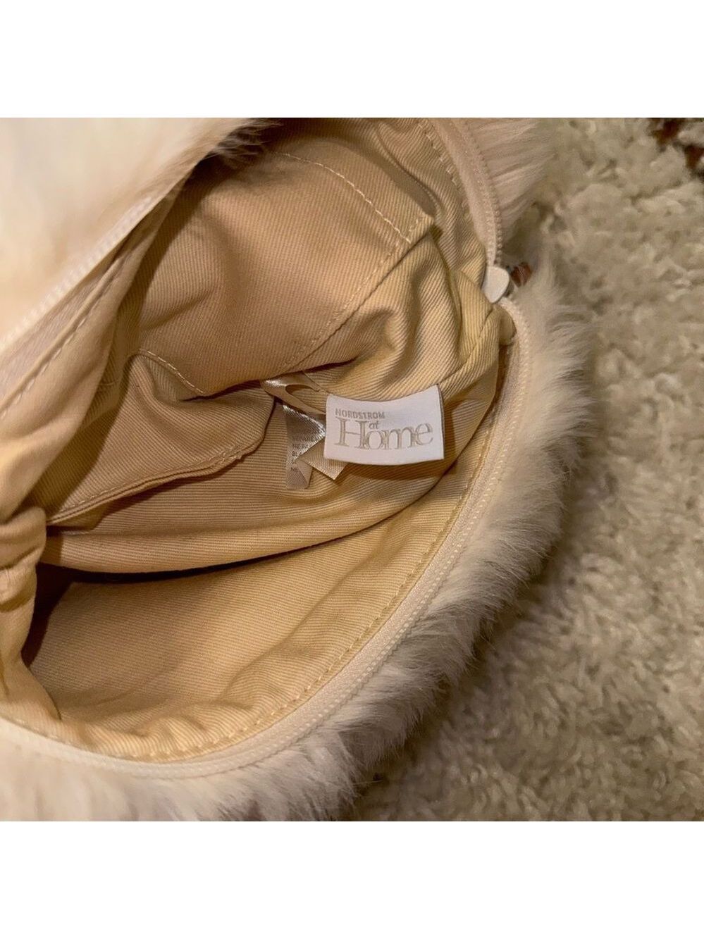 Nordstrom Faux Fur Pouch Ivory - Picture 7 of 8